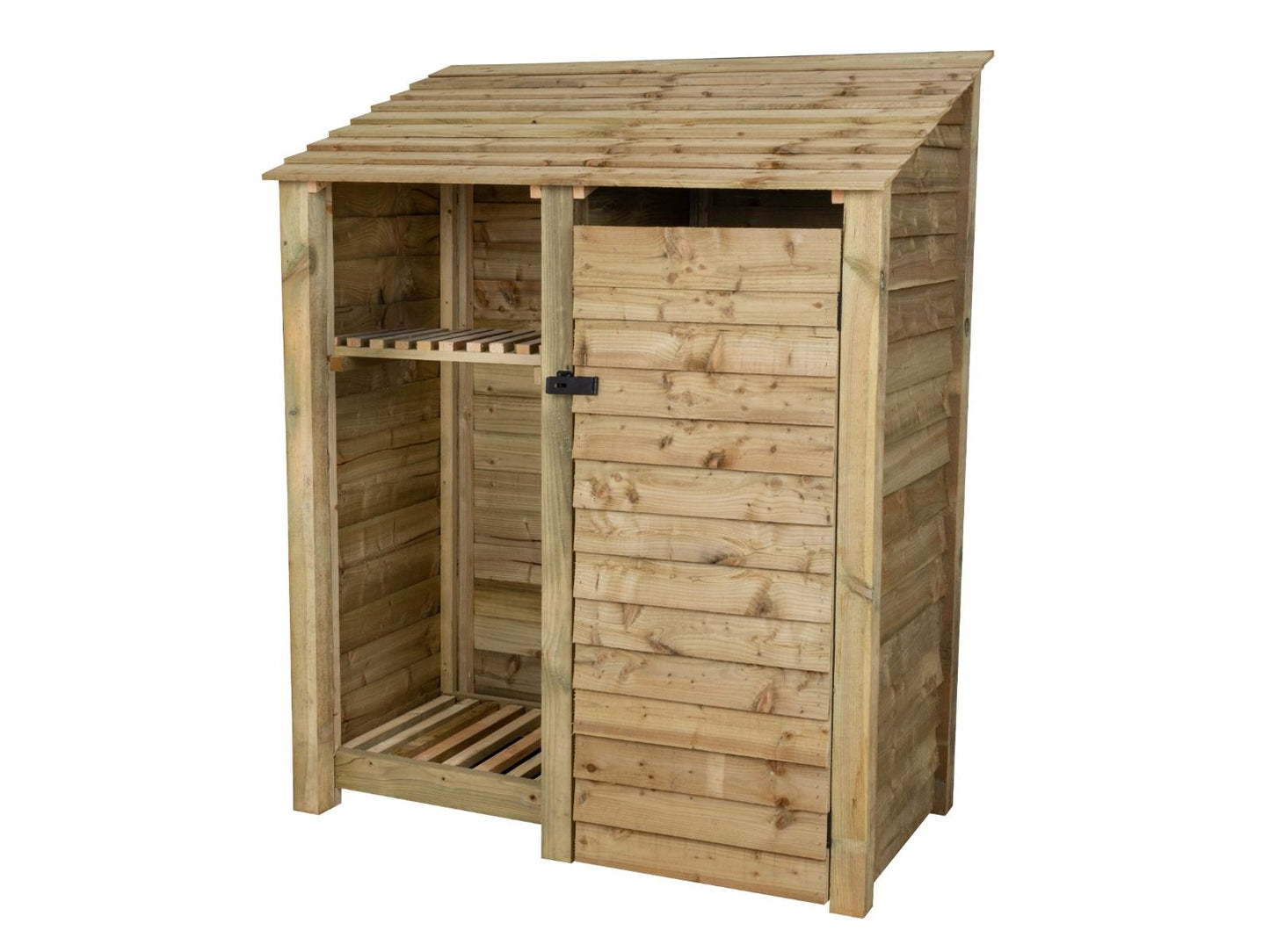Wooden Garden Tool Storage with Shelf W-146cm, H-126cm or 180cm, D-88cm