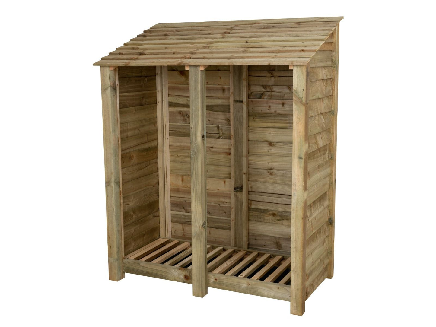 Wooden Log Store W-146cm, H-126cm or 180cm, D-88cm