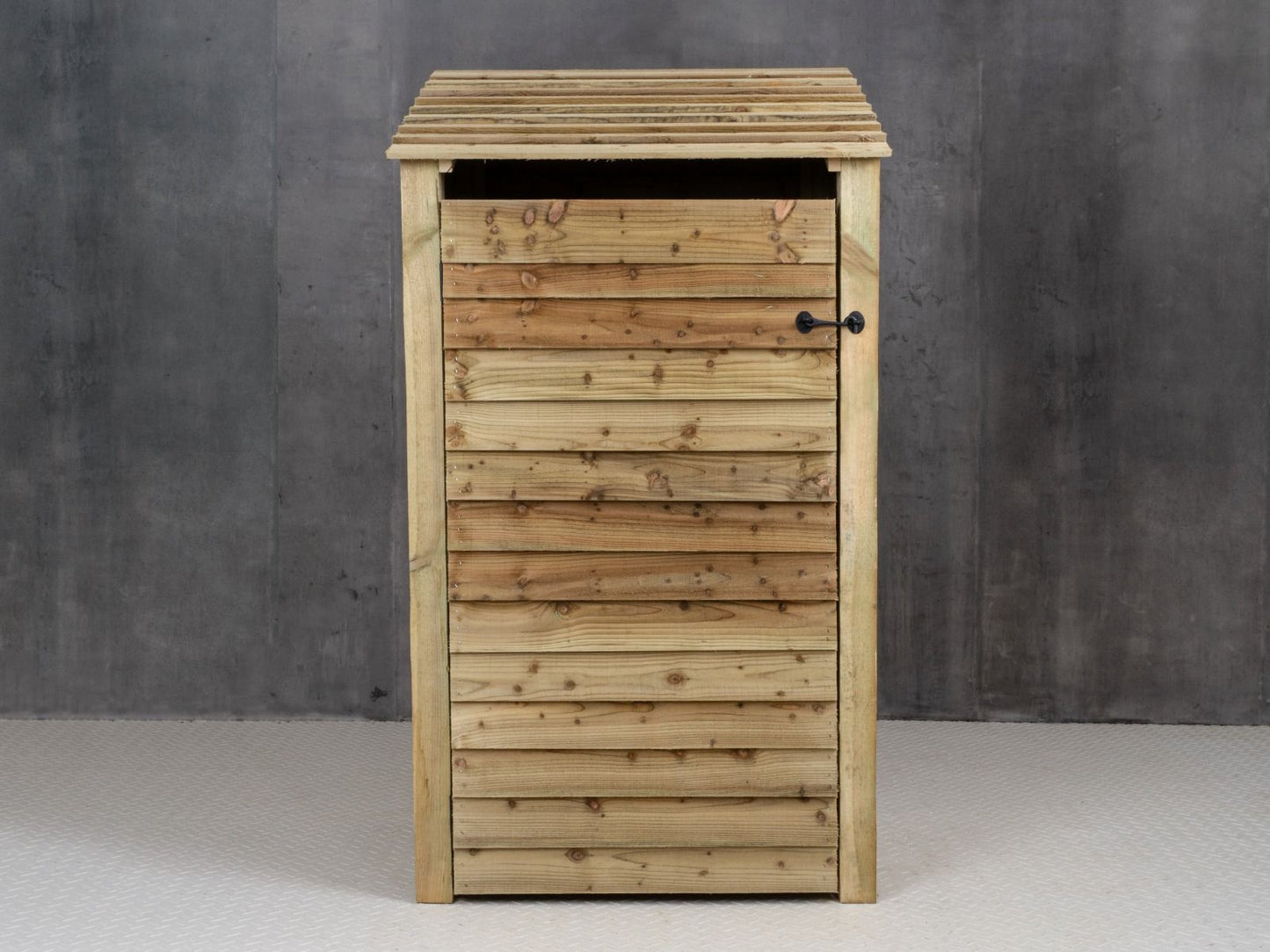 Wooden Log Store with Door and Shelf W-99cm, H-126cm Or 180cm, D-88cm