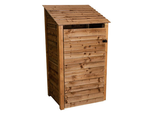 Wooden Garden Tool Storage W-99cm, H-126cm or 180cm, D-88cm - Brown Finish
