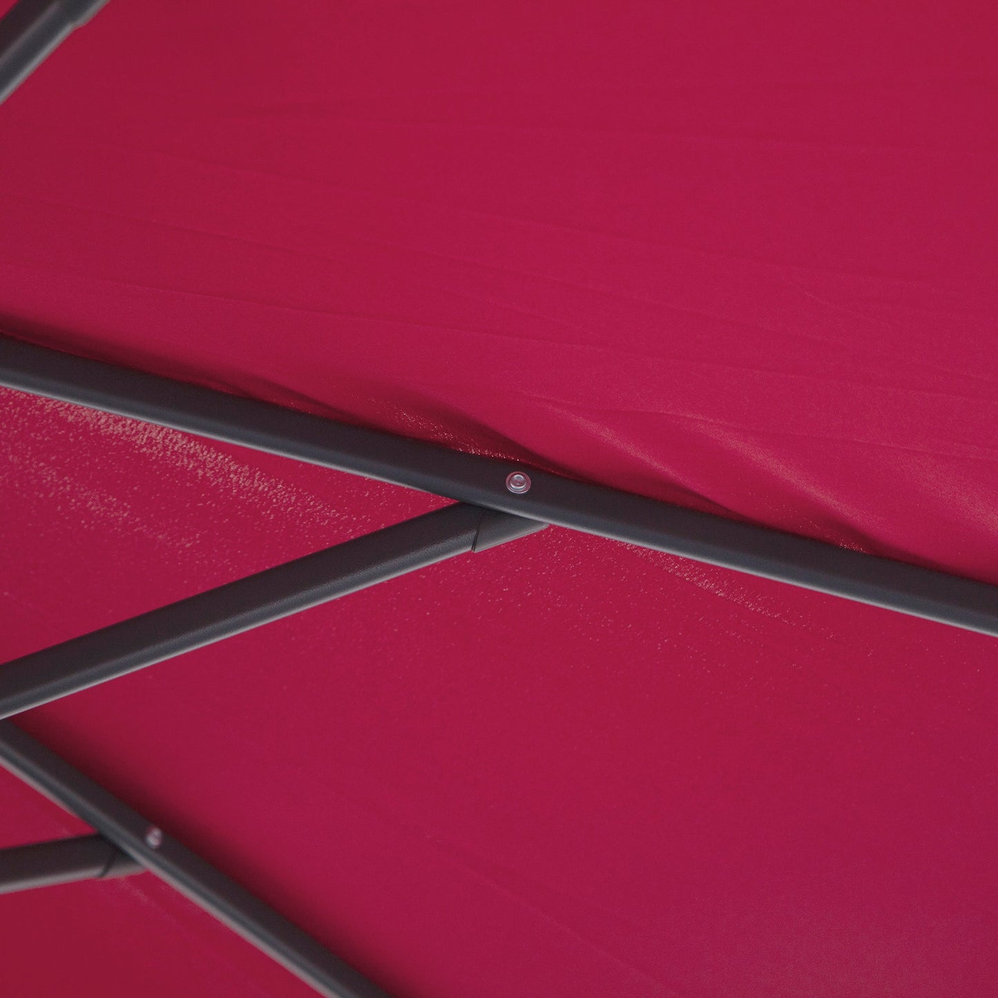 Outsunny 3m Water Resistant Terylene Hanging Parasol Wine Red